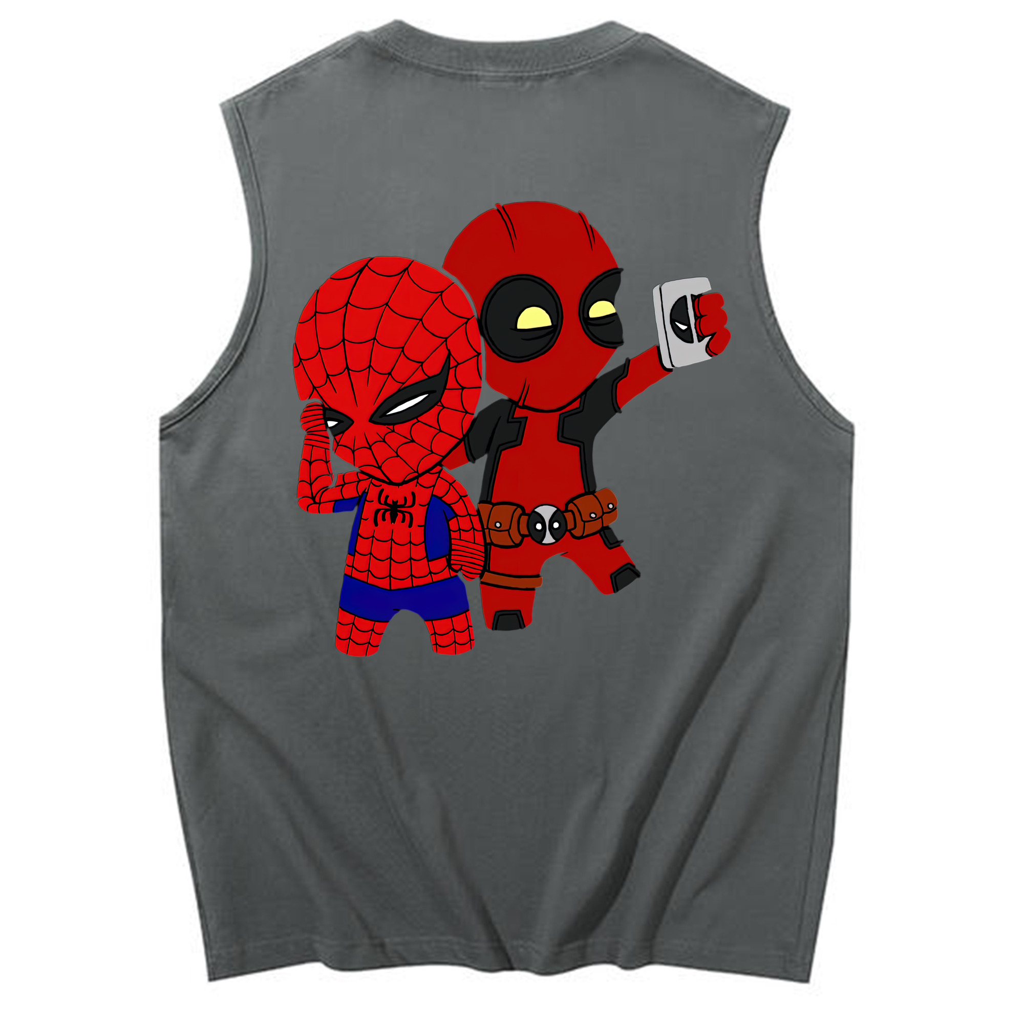 （画像用） Deadpool デッドプール コットン100％タンクトップ（背面プリント）